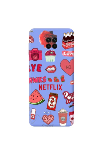 Other Xiaomi Redmi Note 9 Pro pizza is my valentine Light Purple Colored Sili...
