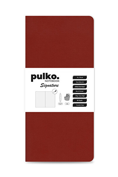 PULKO Notebook Signature Notepad, Tailor Stitching, 90Gr. Ivory, Plain, (0750...