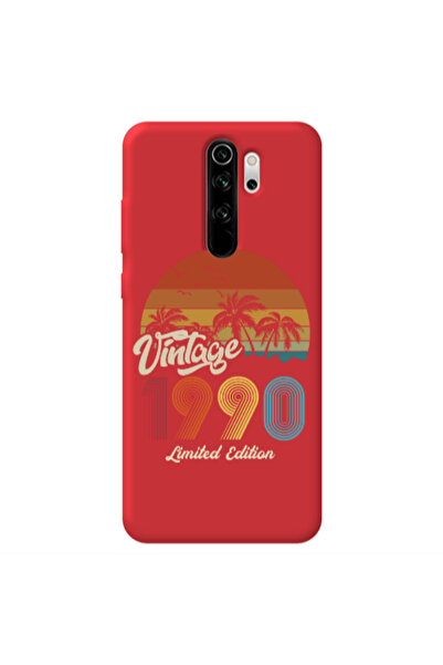 Other Xiaomi Redmi Note 8 Pro Vintage Red Colored Silicone TPU Θήκη