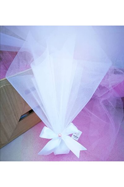 Handmade Μεταξωτές Μπομπονιέρες Γάμου ή Βάπτισης με Μαργαριτάρι Τριαντάφυλλο