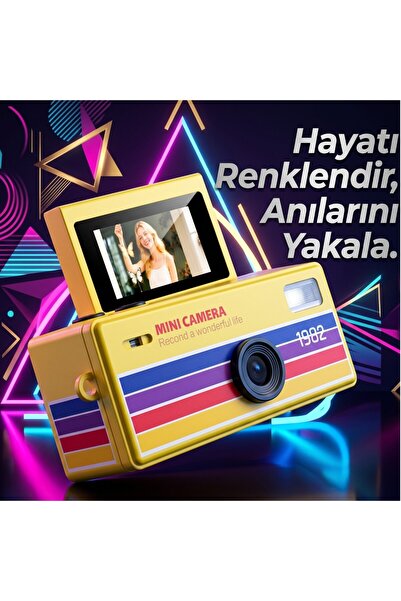 wiks Cep Boyutu Mini Dijital Kamera Seyahat ve Günlük Çekimler İçin Katlanır ...