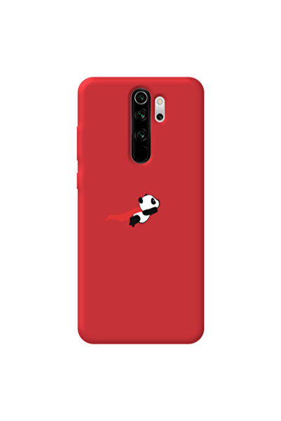 Other Xiaomi Redmi Note 8 Pro kite flying panda Red Colored Silicone TPU Θήκη
