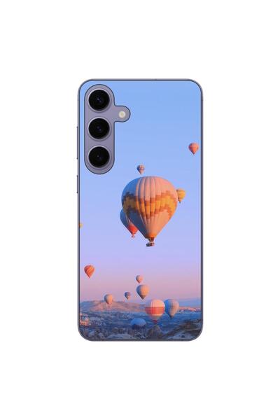 OEM Калъф, съвместим със Samsung Galaxy S24 Plus, силиконов гел TPU с десен н...