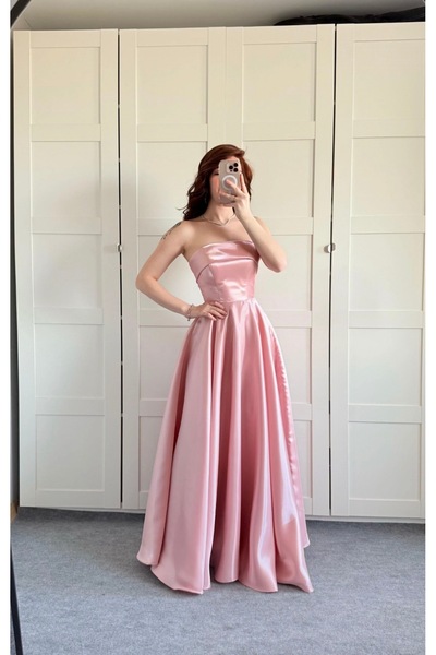 ayşenur Dinçer butik Cindirella Abiye Pembe