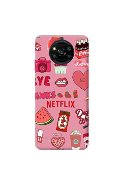 Other Xiaomi Poco X3 /X3 Pro pizza is my valentine Pink Colored Silicone TPU ...