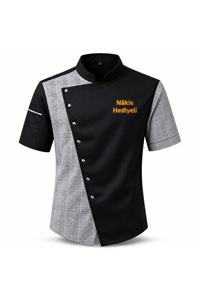 Mekaizen Short Sleeve Chef Jacket – Chef Uniform, Chef Shirt Chef Uniform Asy...