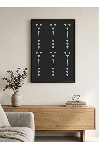 LOWHA Canvas Wall Art Stretched Over Wooden Frame with Black Floating Frame a...