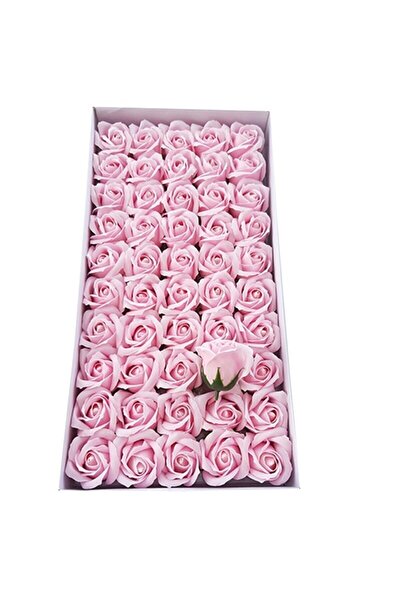 MACVI Set de 50 de trandafiri din săpun, 5x5 cm, calitate premium, decor eleg...