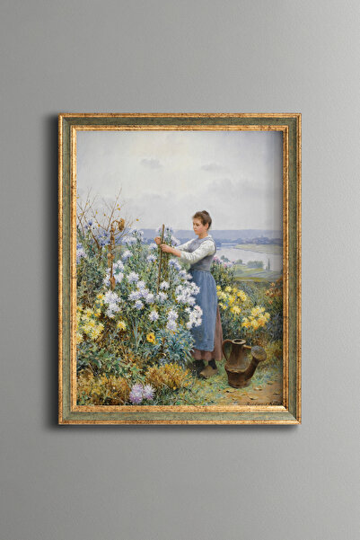 epiqart Chrysanthemums - Vintage Patterned Painting - Fine Model