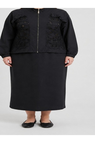 FUAT GÜRSEN Fuat Gürşen 5648 Embroidered Skirt Suit