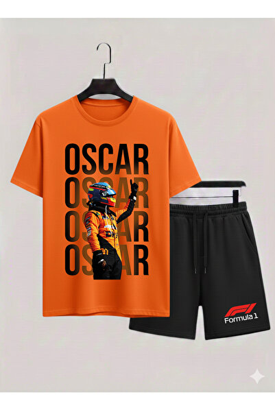MAGORS Oscar Piastri Printed 100% Cotton Crewneck Children's T-Shirt-Shorts F...