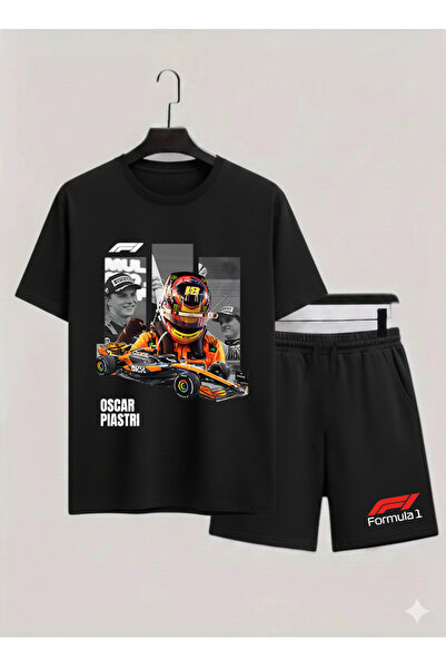 MAGORS Oscar Piastri Printed 100% Cotton Crewneck Children's T-Shirt-Shorts F...