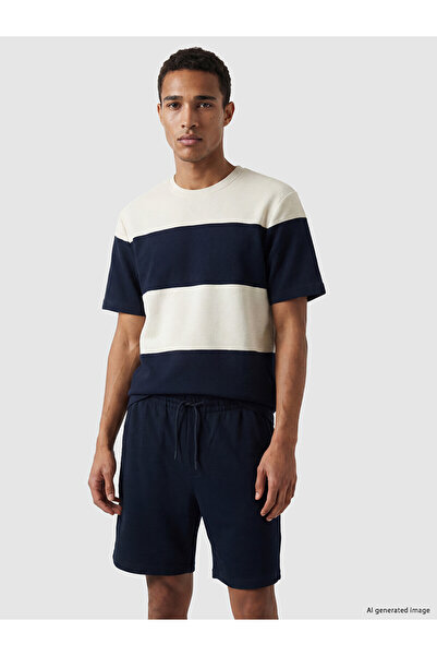 LC Waikiki Peak New Season Crew Neck Color Block Men's T-Shirt