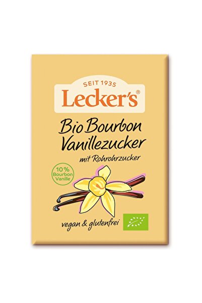 Lecker's Zahar vanilat cu 10% vanilie Bourbon 2x8g fara gluten,