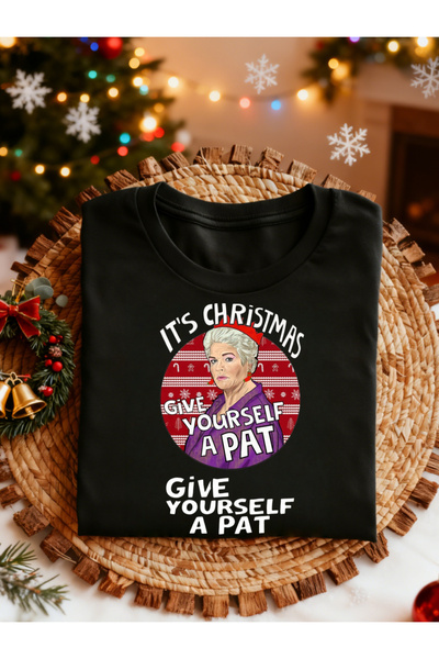 BASEPULSE تي شيرت كلاسيكي من It'S Christmas Pat Butcher |   قميص كاجوال برقبة...