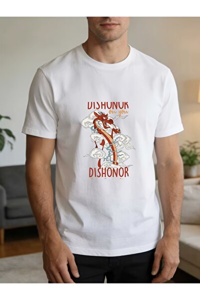 BASEPULSE تي شيرت بتصميم Dishonor on You بوزن 180 جرام، خفيف الوزن، مثالي للت...