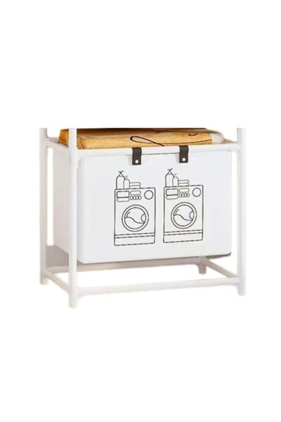 Rao Cos de Rufe, 1 Cos, Cadru de Otel Inoxidabil, 97 X 44 X 57 Cm, Alb