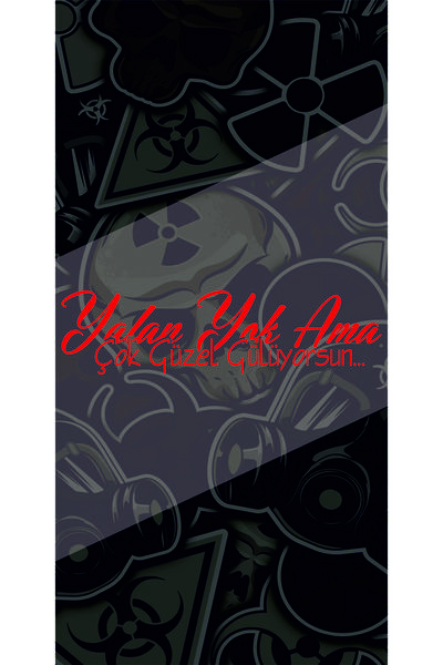 sticker Yalan Yok Ama Çok Güzel Gülüyorsun Yazı 25x6Cm Jdm Araba-motor-laptop...
