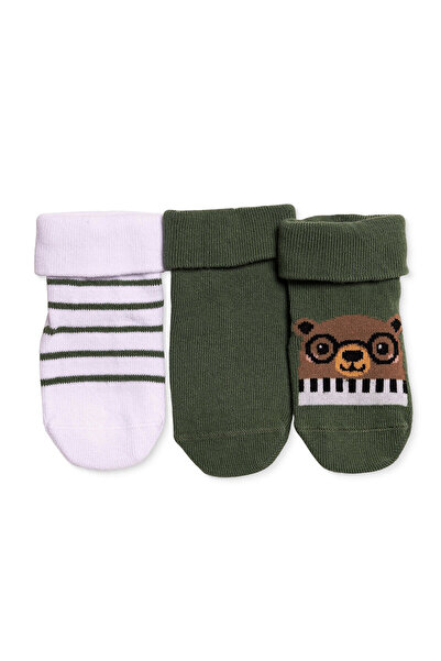 ebebek Hello Baby HelloBaby Erkek Bebek 3lü Kıvrık Çorap