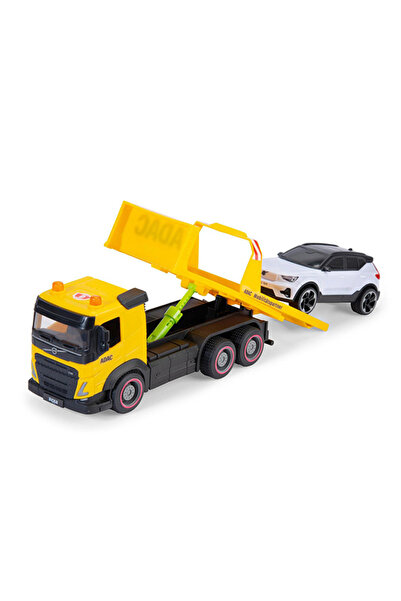 Dickie Toys Σετ 2 παιδικών φορτηγών για μεταφορά αυτοκινήτων και SUV Volvo, 3...