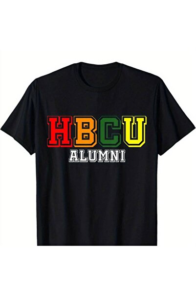 NOURAM HBCU Alumni Graphic T-Shirt, Casual Crew Neck, Short Sleeve, All-Seaso...