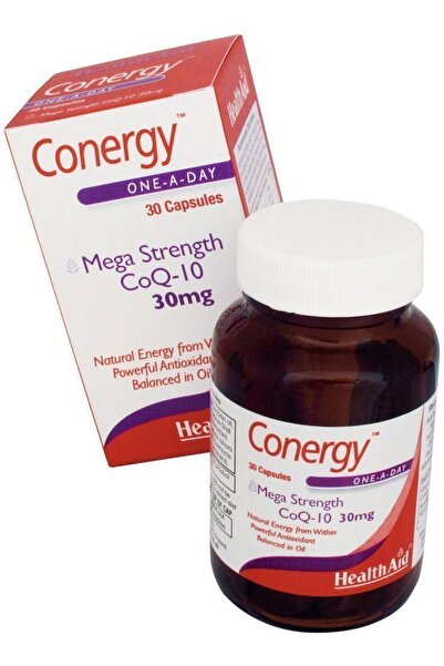 Health Aid Conergy Mega Strength CoQ10 30mg, 90caps