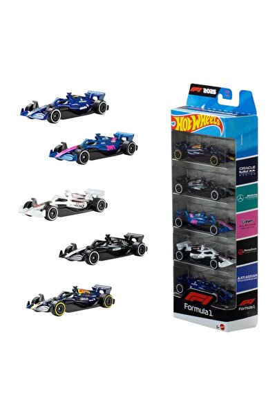 HOT WHEELS Set tematic de mașini mici - F1 - 5 piese