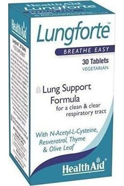 Health Aid Lungforte Καθαρισμός Αναπνευστικής Οδού, 30 tabs