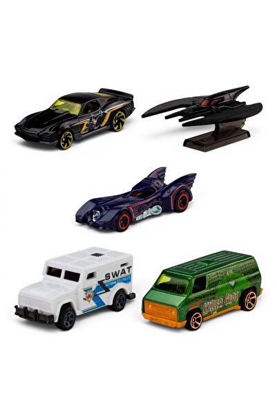 HOT WHEELS Set de mașinuțe mici Batman - 5 piese