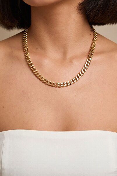 RMY MODA Women's Gold Thick Chain Classic Model Necklace