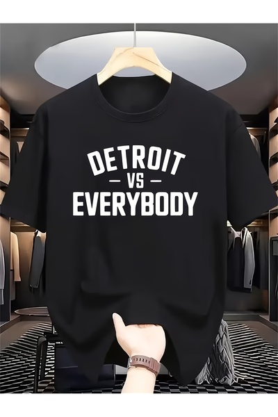 LİNA06 تي شيرت بياقة مستديرة من DETROIT VS EVERYBODY - بتصميم عصري وسحر أنيق ...