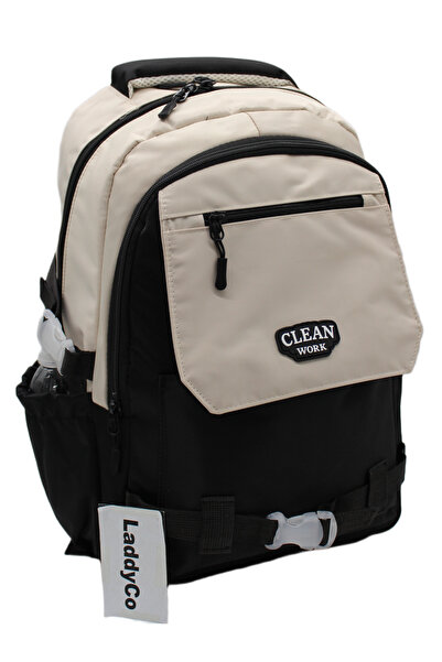 LaddyCo Multi-Compartment Modern School Backpack Unisex School Bag 26011