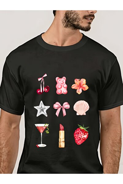 LİNA06 180G Trendy Cherry Star Gummy Lipstick T-Shirt Great Valentine'S Day P...