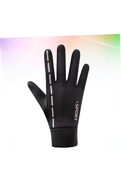 DEARMAMY Reflective Cycling Gloves, Warm and Thick Anti Wind Gloves with Touc...