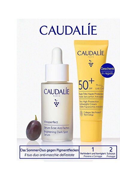 Caudalie Vinoperfect Serum &amp; Vinosun SPF50+ Duo – Σετ Ορού Κατά των Κηλίδ...