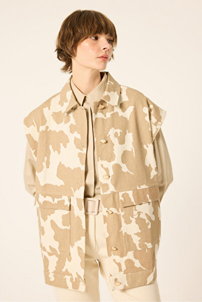 Touché Privé Patterned Gabardine Vest