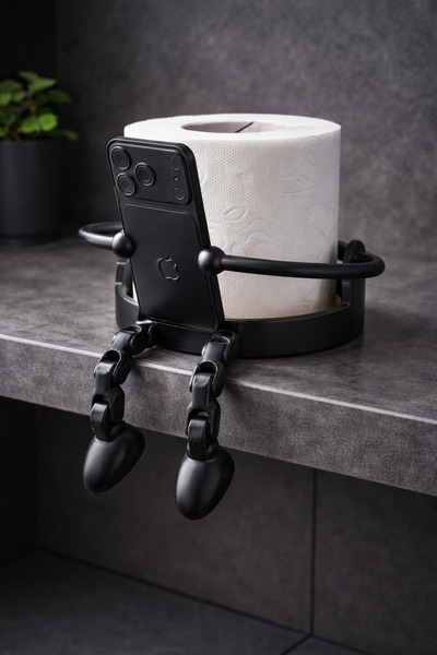 farist Phone Holder Toilet Paper Holder - Fun Bathroom Accessory - Decorative...