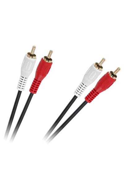 OEM Cablu audio 2 x RCA - 2 x RCA, 1,5m, negru