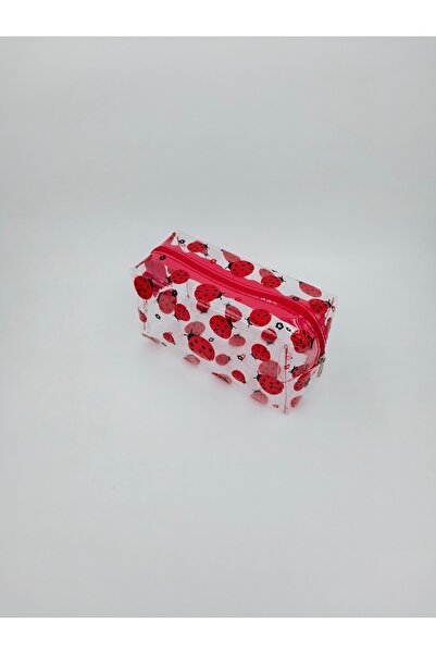UCCELLO Transparent Ladybug Pattern Makeup Bag Zipper Cosmetic Bag Travel and...