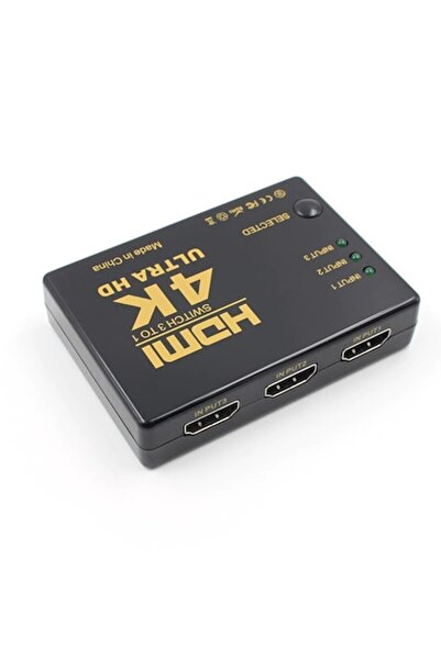 Next Comutator HDMI, NEXT, Comutator 3x1, 4K, Negru