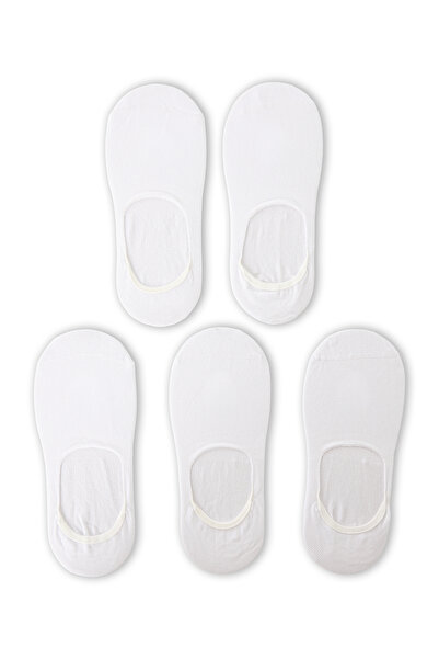 Kiğılı Set of 5 Cotton Flexible Loafer Socks