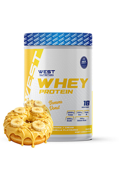 West Nutrition Whey Protein Tozu 540 gr 18 Servis Muzlu Donut Aromalı