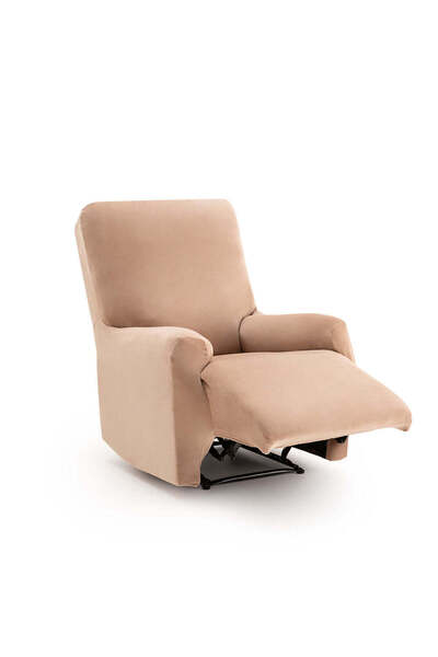 Sofazip Husă fotoliu recliner Bellagio, velvet, culoare bej