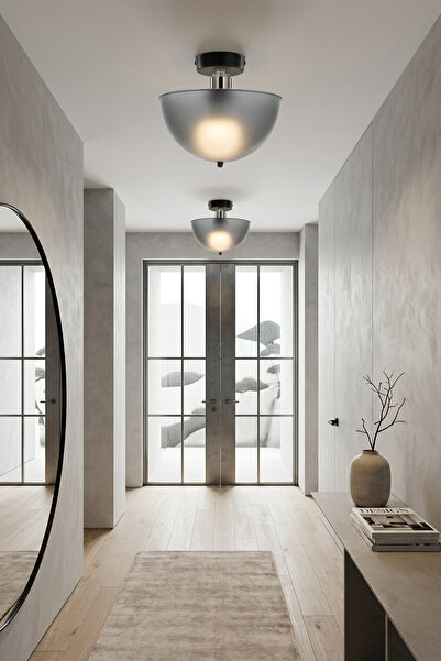 manogrup Roma Plafonyer Avize - Modern Retro Tavan Aydınlatması - Salon, Yata...