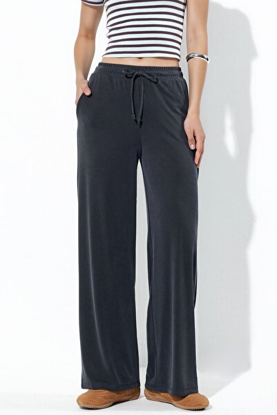 Hiccup BUSEM Pantaloni Jogger Din Jerseu, Picior Drept, Femei