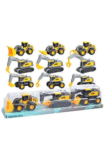 ToyMarkt Οχήματα Κατασκευών με Τριβή 3 τεμάχια 57x11x10εκ. 902377