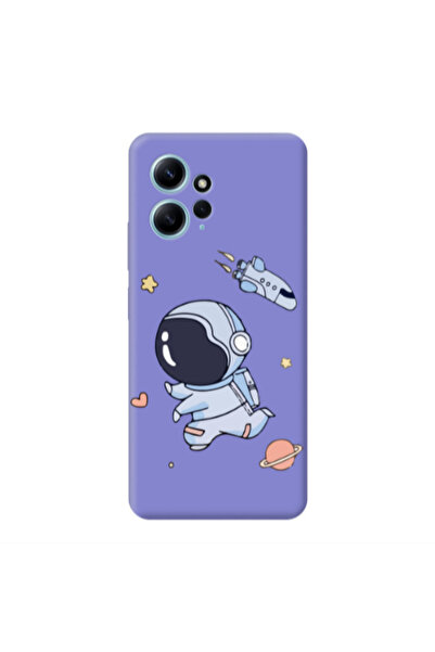 Other Xiaomi Redmi Note 12 4G Aduket Purple Colored Silicone TPU Θήκη