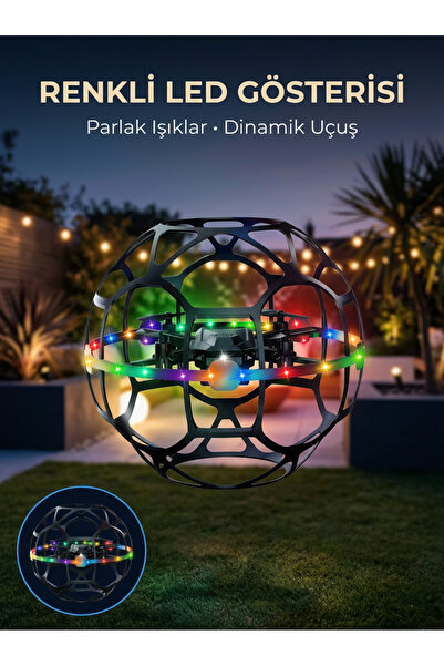 Genel Markalar Koruyucu Kafesli Dron El Hareketiyle Kontrol Edilebilen Uçan