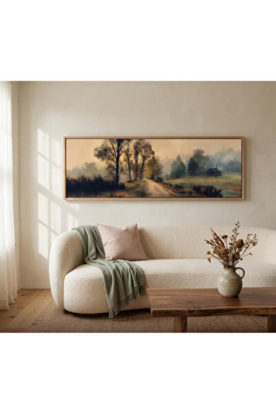 Tuba Decor Tek Parça Gerçek Ahşap Yatay Panorama