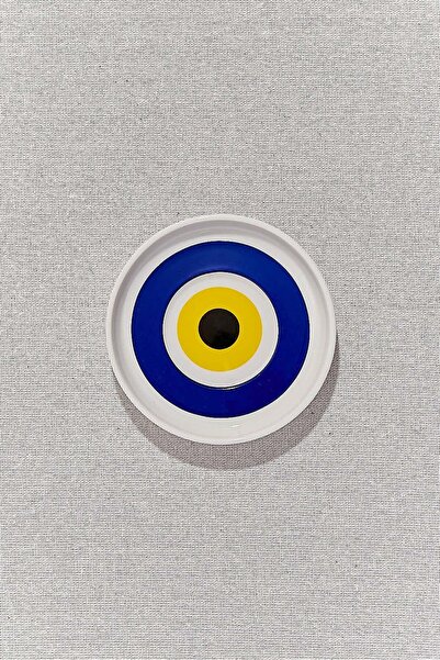 Paşabahçe Nazar Porcelain Tea Plate Navy Blue, Tea Plate, 1 Piece